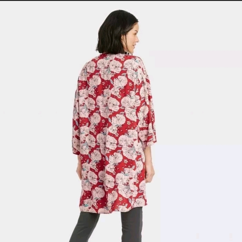 NWT Knox Rose Floral Kimono Cardigan  XS/S - Picture 3 of 8